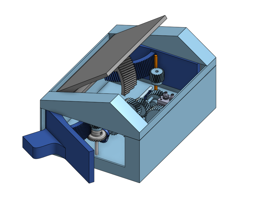 Ankle Box CAD render
