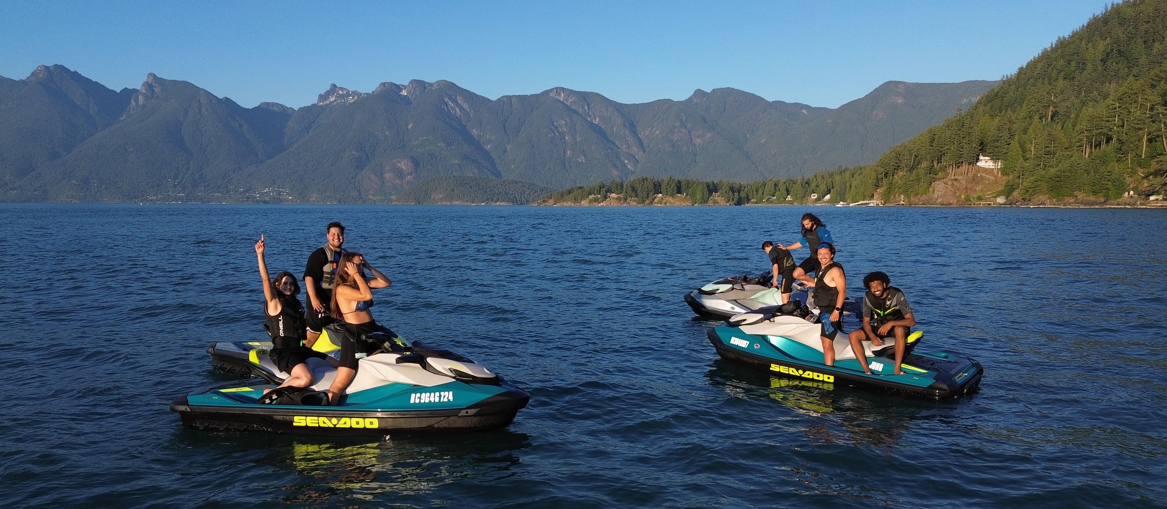 Guided jetski tour in Howe Sound