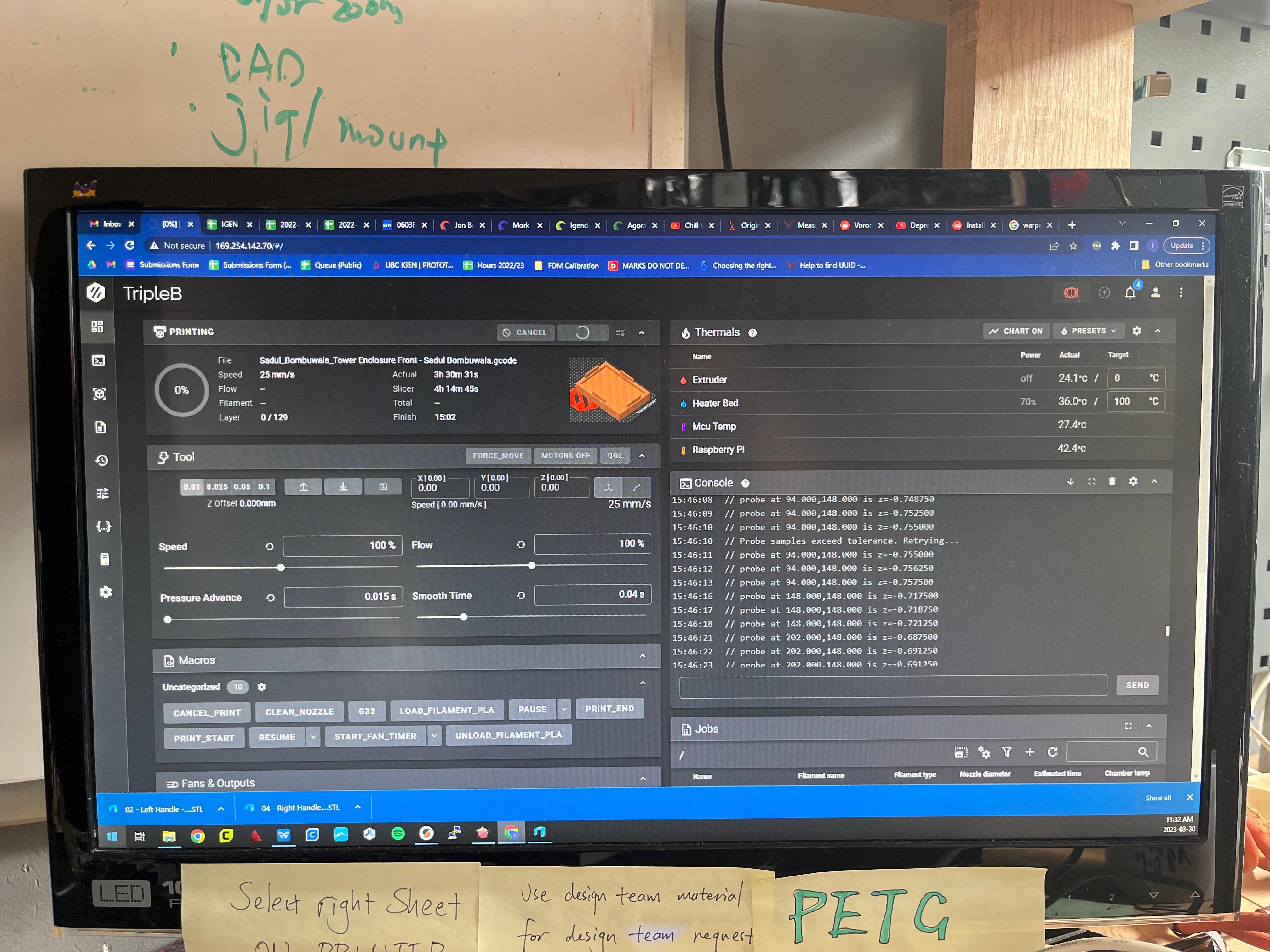 Daily work - 3D printing process