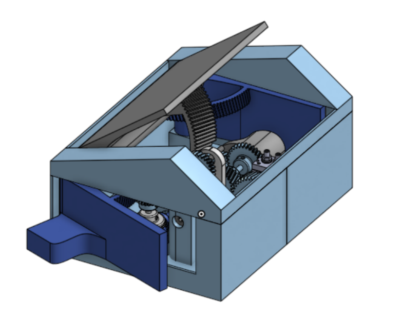 Ankle Box variable resistance desk footrest render